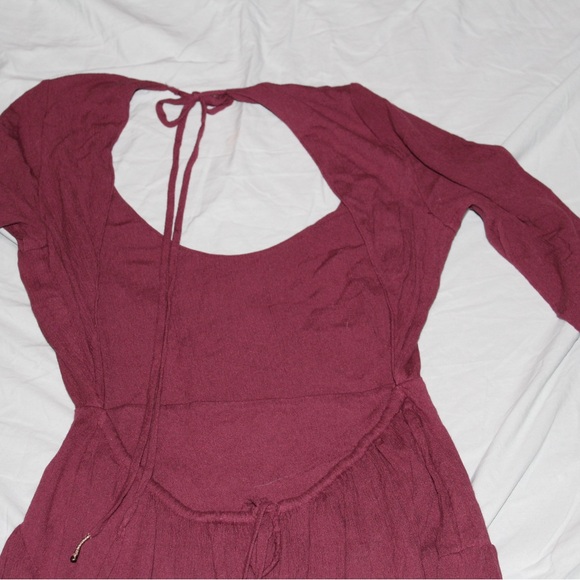 Free People Sea Me Burgundy Dress - Picture 4 of 4